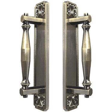 Imagem de Puxador Duplo Strauss 250mm Bronze Antigo Porta Pivotante