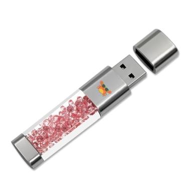 Imagem de Pen Drive USB de 64 GB, suporte de memória externa Techkey para armazenamento de imagens/vídeo/dados/backup V1.82 polegar/salto/discos rígidos de alta velocidade - Poppy
