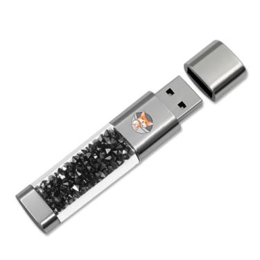 Imagem de Pen Drive USB de 64 GB, suporte de memória externa Techkey para foto/vídeo/economia de dados/backup V2.30 polegar/pular/discos rígidos de alta velocidade - preto carvão