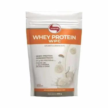 Imagem de Whey Protein Concentrado Vitafor 900g 21g de Proteína por Dose Sem Açú