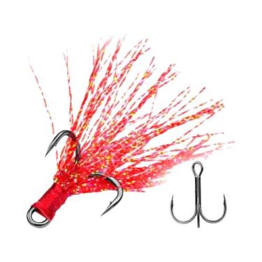 Imagem de Anzóis Triplos De Pesca Em Aço Carbono Reforçado Com Espinhos, Força 4