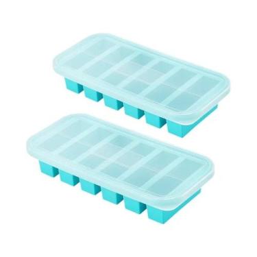 Imagem de Forma De Silicone Para Congelador Com Tampa, Caixa De Armazenamento De