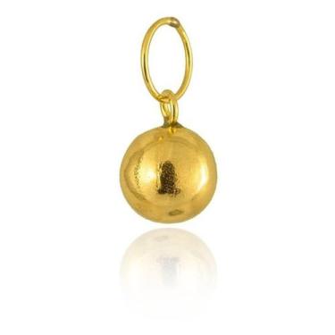 Imagem de Pingente Ouro 18k Bola 5mm Bolinha Esfera Lisa Espelhada PG-049 - 750N