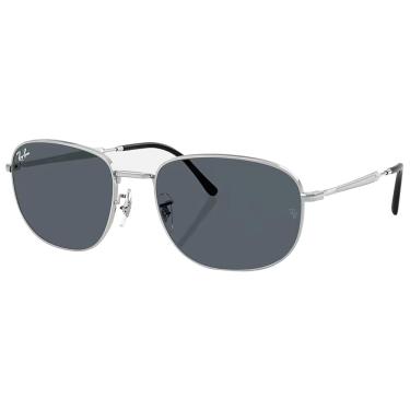 Imagem de Óculos de Sol Ray-Ban 0RB3754 003/R5 Tam 60 / Prata - Lentes Azul