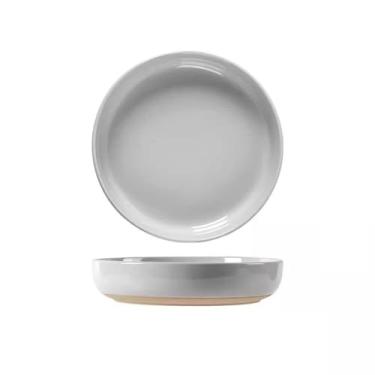 Imagem de Pratos de jantar prato de cerâmica prato de jantar simples prato de bife de cor sólida prato de sopa prato redondo grande bons itens domésticos prato de jantar suave