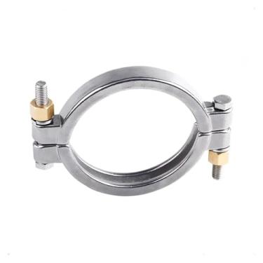 Imagem de Braçadeiras triplas de alta pressão de aço inoxidável 304 de 3,8 cm para acessórios de ferrule caseiro