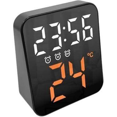 Imagem de Relogio Digital De Mesa E Parede Led Com Despertador Temperatura Formato 12H 24H Ajuste De Luz