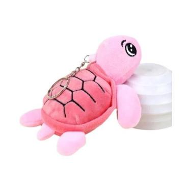 Imagem de Brinquedo De Pelúcia De Tartaruga Macia Para Crianças, Chaveiro De Ani
