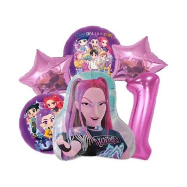 Imagem de Conjunto De Balões Para Festa De Aniversário Infantil 6 Peças Números 
