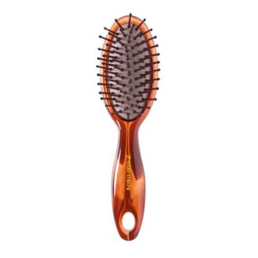 Imagem de Escova De Cabelo Deluxe Pequena Oval Almofadada Marco Boni, Marrom