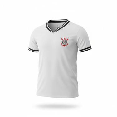 Imagem de Camisa Corinthians Torcida Baby Símbolo - Infantil Tamanho:8Cor:Branco