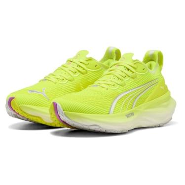 Imagem de PUMA Tênis de corrida feminino, 25 Cor Primavera Verão Amarelo Alerta Puma Preto (03), 23.5 cm