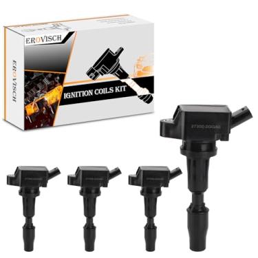 Imagem de Pacotes de bobina de ignição UF764 (conjunto de 4) - Compatível com Hyundai Kia Genesis - Tucson Optima Sorento KiaSportage Stinger G70 G80 G90-2.0L 2.4L 5.0L L4 V8 - Substitui # GN10730 27300-2GGA0