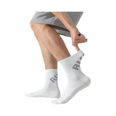 Imagem de Meias De Corrida Unissex De Cano Curto 2 Pares Com Sola Acolchoada Par