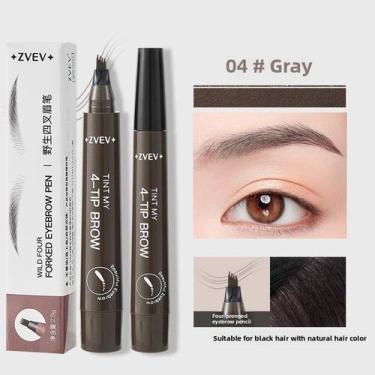 Imagem de Lápis De Sobrancelha Líquido 4 Cabeças-Maquiagem Impermeável De Longa 