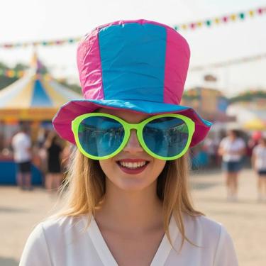 Imagem de Fantasia Carnaval Bloquinho Cartola E Oculos Gigante