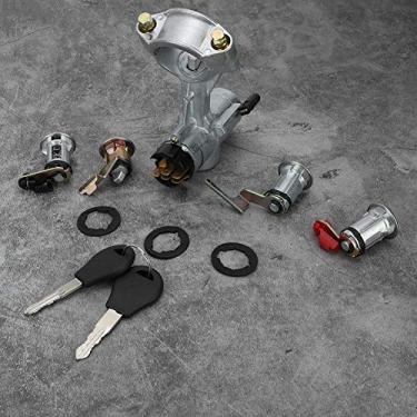 Imagem de Luqeeg Conjunto Metálico DE Interruptor DE Ignição DE Substituição para GQ Y60 BLOQUEIO 2 PORTAS PORTA DE CELEIRO 88-98, 100% Novo