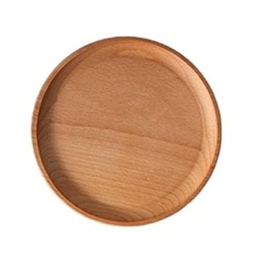 Imagem de Pratos de jantar, bandeja de jantar de madeira, prato de dim sum doméstico, prato de bolo de madeira pura, redondo, quadrado, prato de jantar, restaurante, cafeteria, prato de chá da tarde, pratos de