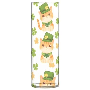 Imagem de Qilmy Vaso de gato fofo para flores, vaso de belas artes, decoração de casa para escritório, sala de jantar, sala de estar, casamento418