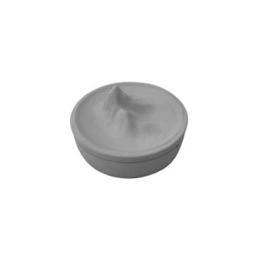 Imagem de Cinzeiro de cigarros com tampa Cinzeiro de concreto de água doce Cinzeiro de mesa adequado para sala de estar escritório jardim ao ar livre café hotel cinzeiro ao ar livre (cinza)