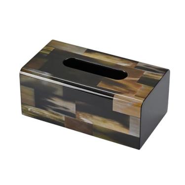 Imagem de Caixa de lenços retangular de madeira vintage prática para cozinha, quarto, mesa, guardanapo, organizador facial