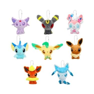 Imagem de Brinquedos De Pelúcia Eevee Umbreon Sylveon Espeon Vaporeon, Chaveiros