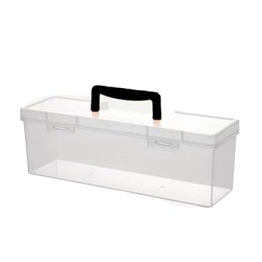 Imagem de Caixa organizadora de ferramentas portátil com compartimentos removíveis, parafusos, parafusos, estojo para reparo doméstico e manutenção ao ar livre