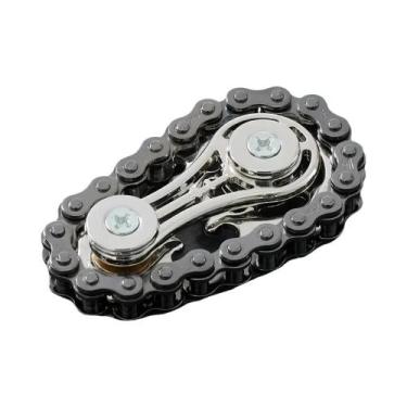 Imagem de Fidget Spinner De Metal Silencioso Com Disco Dentado, Giroscópio De De