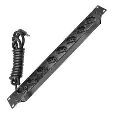 Imagem de Régua De Tomada 08 Tomadas Preto