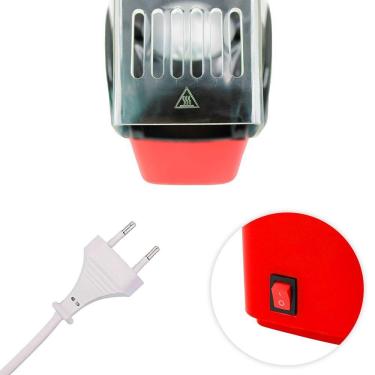 Imagem de Pipoqueira Eletrica Ar Quente Vermelha 1200W 110V Maquina De Fazer Pipoca