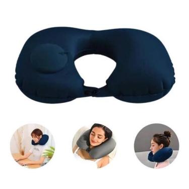 Imagem de Travesseiro ul Almofada De Pescoço Inflável E Portátil - Inflavel