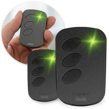 Imagem de 2 Controle Remoto Para Portão Eletrônico Com Pilha Preto - Ipec