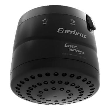 Imagem de Chuveiro Elétrico PRETO 220V 3 Temp. ENERBRAS - 3102-E/P5 - ENERBRÁS