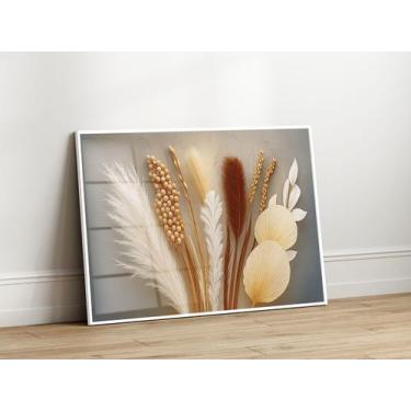 Imagem de Quadros Decorativos com Moldura Acrilico Cristal  Botânico Boho para S