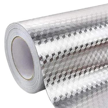 Imagem de 12 Papel Alumínio Adesivo Metalizado Cozinha 2m x 40cm - Ami