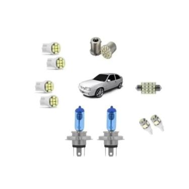 Imagem de Kit Lampada Led Chevrolet Kadett Ipanema H4 Super Branca T10