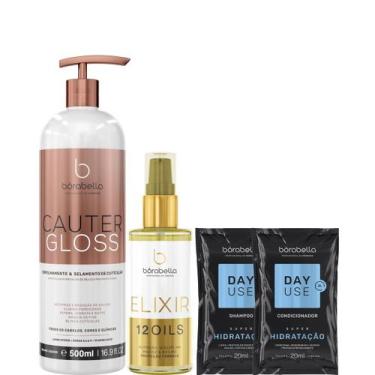 Imagem de Borabella Cauter Gloss 500ml + Elixir 12 Óleos Reparador 60ml
