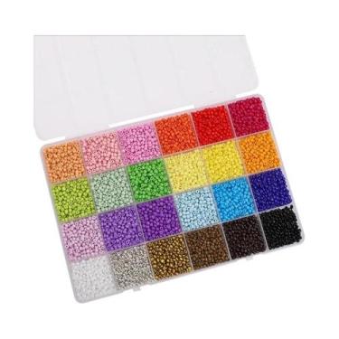 Imagem de Kit De Miçangas DIY Com 24 Compartimentos E 5200 Peças Para Pulseiras,