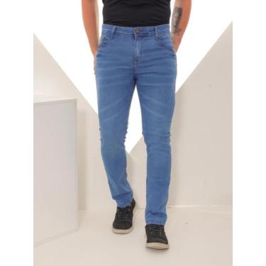 Imagem de Calça Jeans Masculina Blue Casual Comfort Tecido Premium - Sem Marca, 