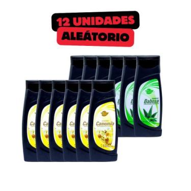 Imagem de Kit 12 - Shampoos Camomila ou Babosa 200mL - Brilho, Hidratação e Limp