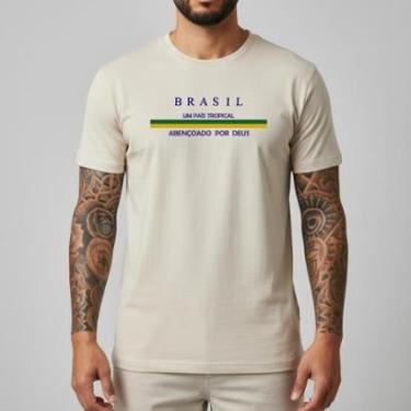 Imagem de Camisa Masculina Brasil Copa 2026 Algodão Premium Últimas Unidades Somos Fabricantes Melhor Custo-Masculino