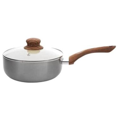 Imagem de Panela Indução Antiaderente Revestimento Cerâmica Caçarola 16 cm Cabo 