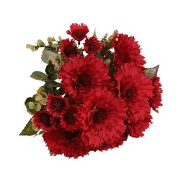 Imagem de 7 Cabeças De Flor Artificial Gerbera Girassol, Planta De Simulação Par