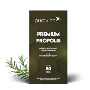 Imagem de Própolis Premium 60 Caps Puravida