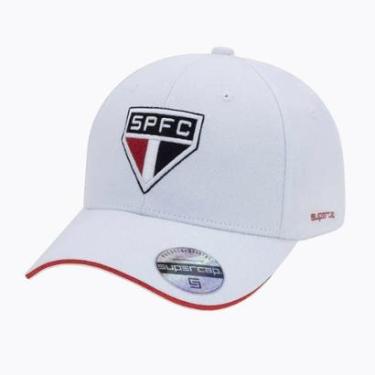 Imagem de Boné São Paulo Supercap Bordado Aba Curva Ajustável Original-Masculino