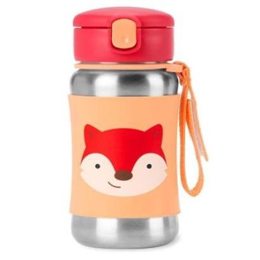 Imagem de Garrafa Térmica de Inox Skip Hop Zoo Raposa Vermelho-Masculino