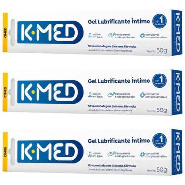 Imagem de Kit 3 K-MED Gel Lubrificantes Íntimo 50g Base Água - Cimed