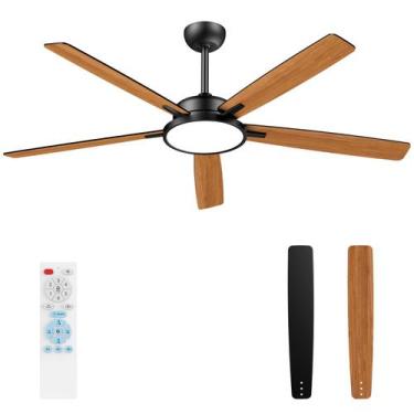 Imagem de Ventilador de teto TALOYA Large de 62 polegadas com luzes e controle r