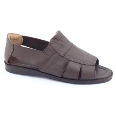 Imagem de Sandália Masculina Italianinho 130340503 couro nat clássica-Masculino