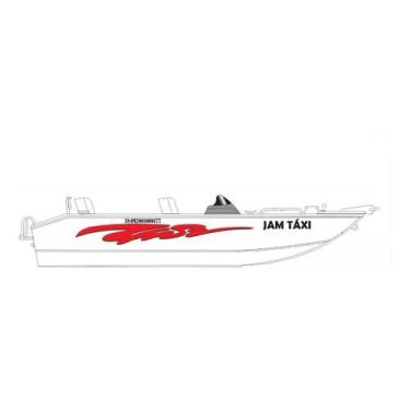Imagem de Kit 8 Adesivos Personalizados Compatível Lancha/Barco - SPTS